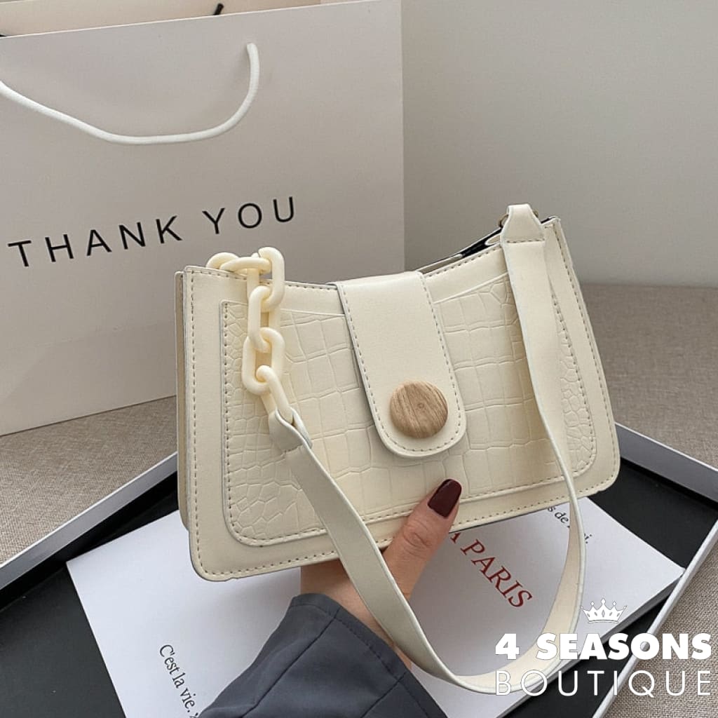 New Crocodile Pattern Rectangular Ladies Handbag Chain Small Shoulder Bag Fashion Design Leather