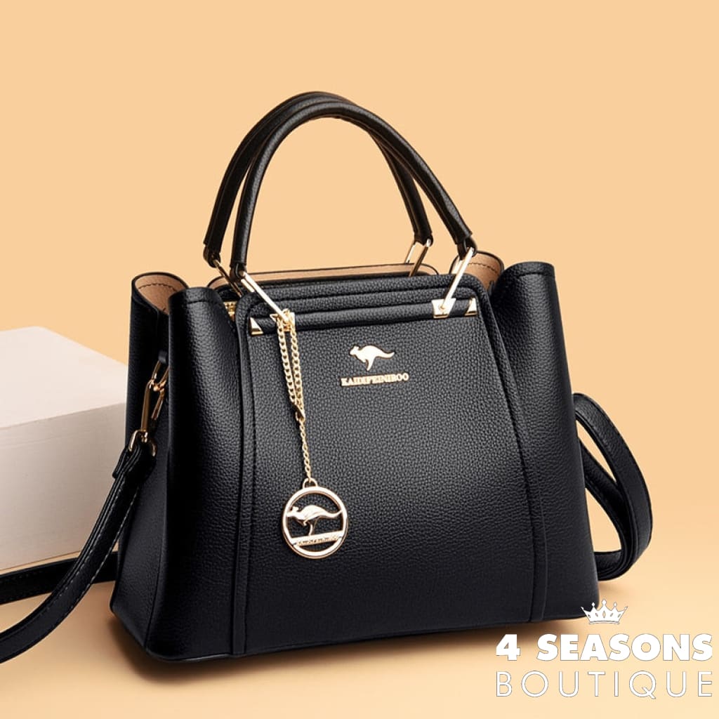 Women Soft Leather Handbags Luxury Designer 3 Layers Shoulder Crossbody Bags Ladies Large Capacity