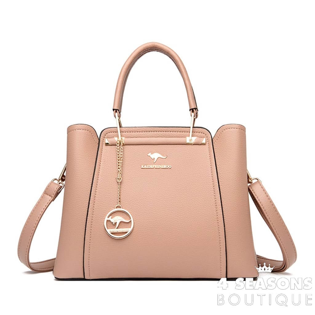 Women Soft Leather Handbags Luxury Designer 3 Layers Shoulder Crossbody Bags Ladies Large Capacity