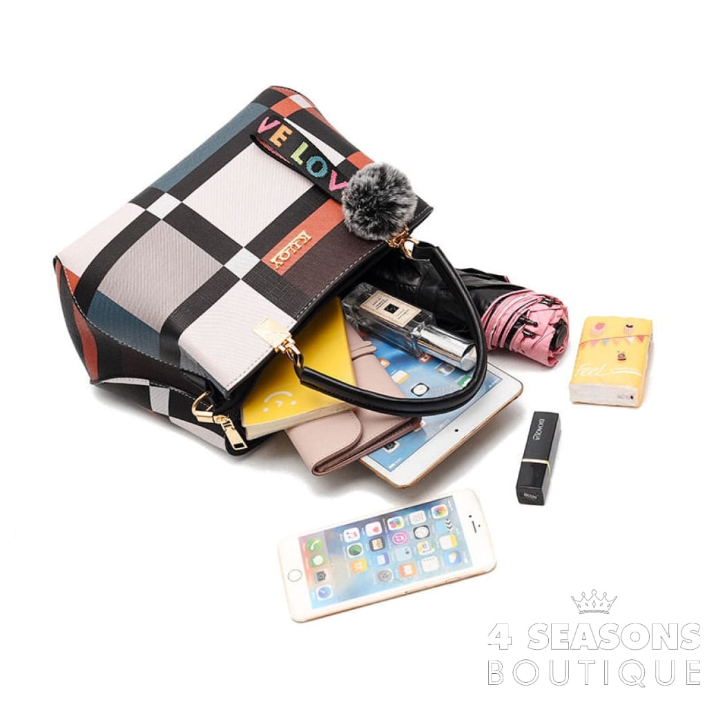 Luxury Vintage Shoulder Bags For Women Multi-Pocket Pu Leather Crossbody Bag Messenger Handbag Totes