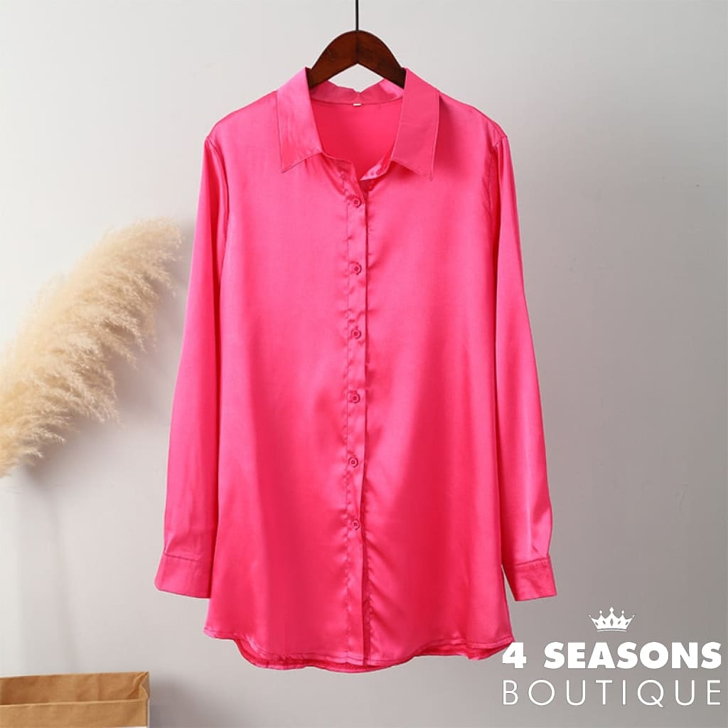 Camisa Cetim Consuelo Rosa / P China