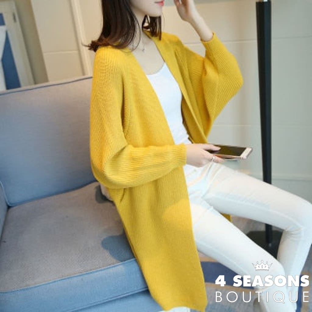 Cardigan Luxo Mana P / Amarelo Brasilis