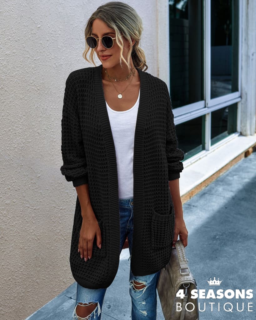 Cardigan Village Preto / P