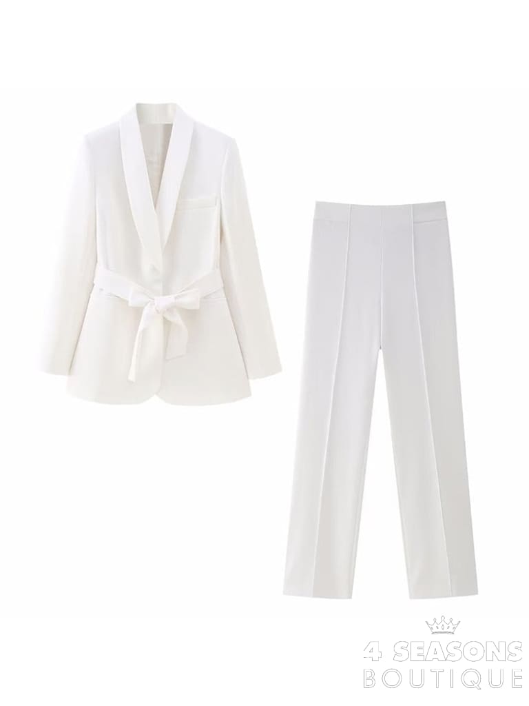 Conjunto Alfaiataria Téssya White-Set / Xs China