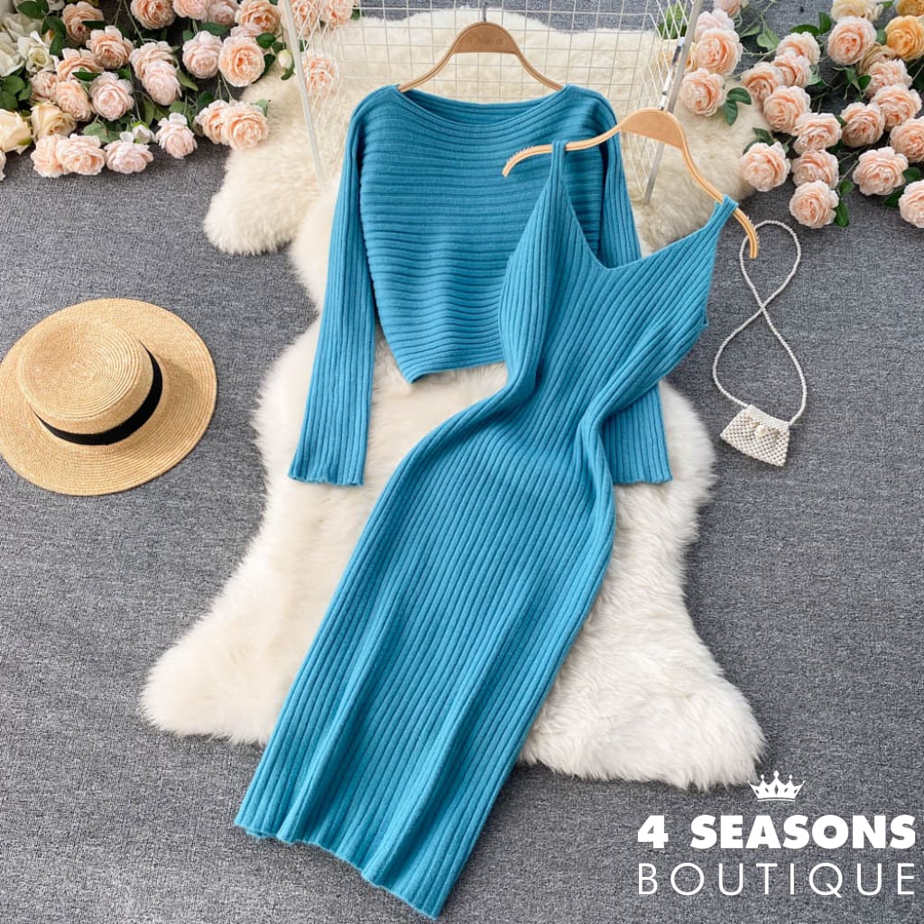 Conjunto Cascais Azul / Tamanho Único