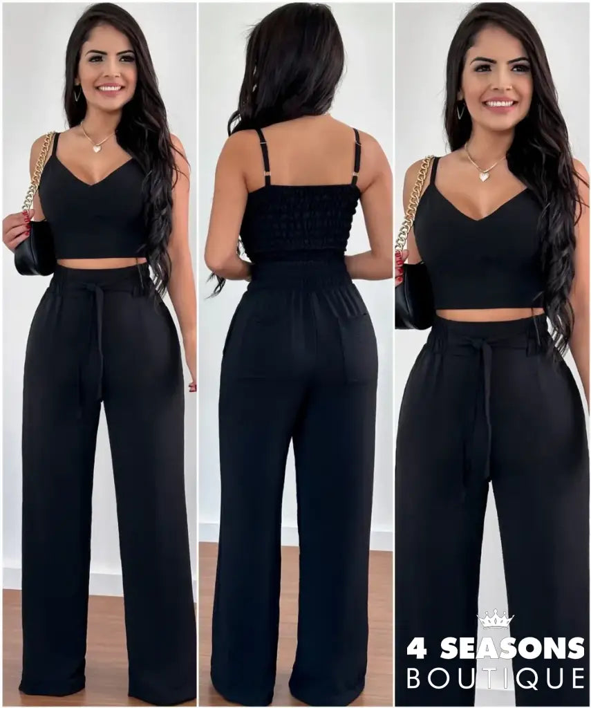 Conjunto Cínthia Preto / P