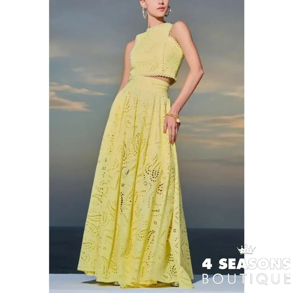 Conjunto De Laise Briana Amarelo / P