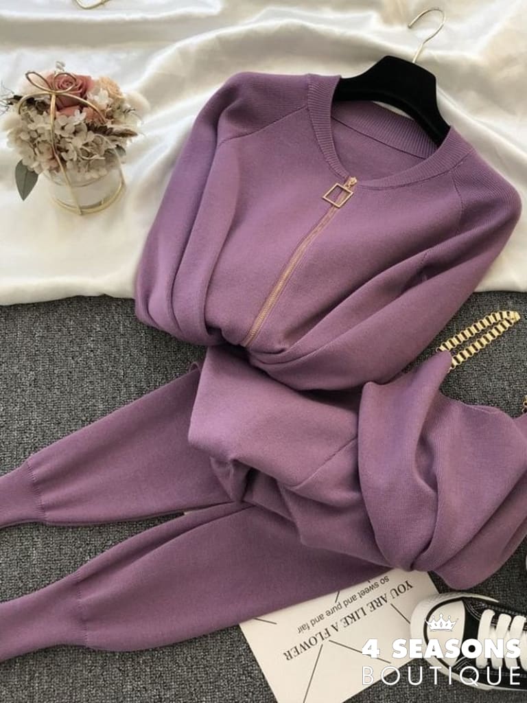 Conjunto Moletinho 3 Peças Paris Roxo / P