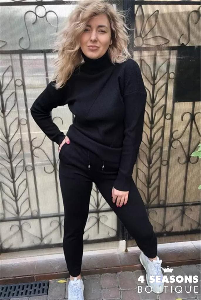 Conjunto Moletom Isadora Preto / Único