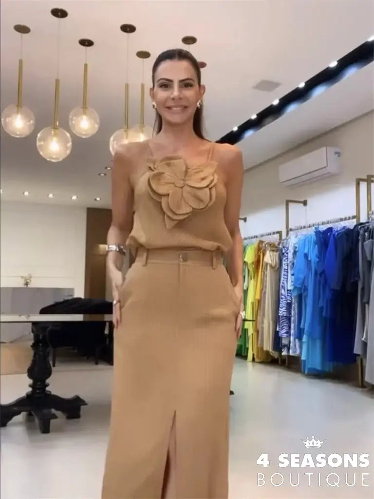 Conjunto Sandier Khaki / P