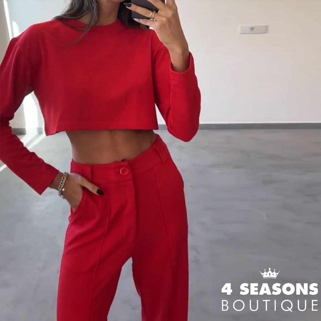 Conjunto Zargui Vermelho / P