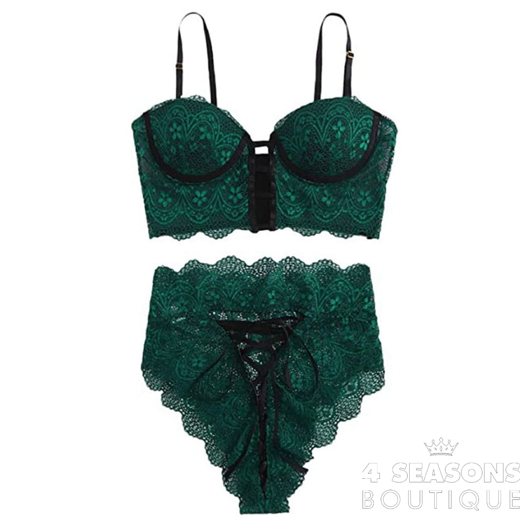 Lingerie Mariana Verde Escuro / P 3120601