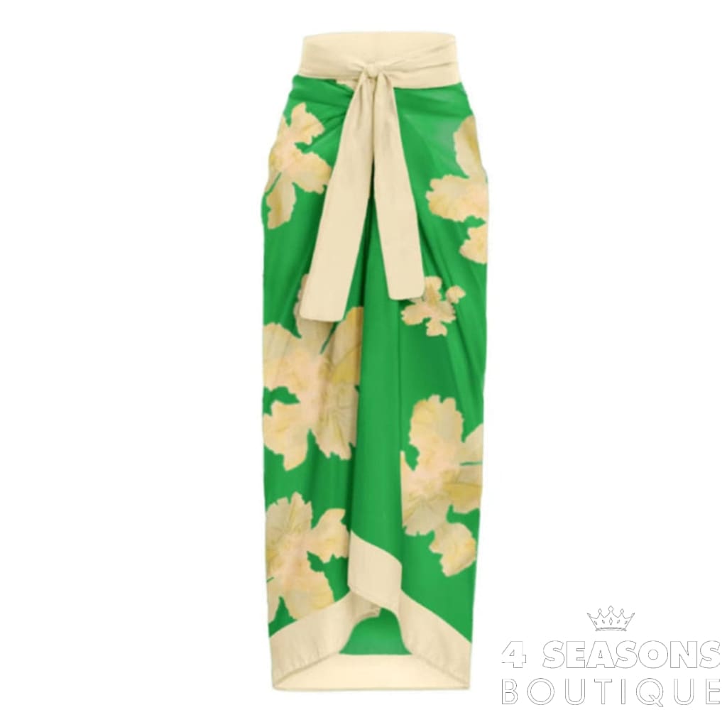 Maiô Idênia + Pareô Grátis Army Green / S