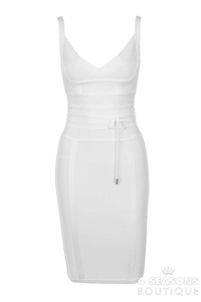 Willbenice Pink Red Sexy Rayon Bodycon Spaghetti Straps Bandage Dresses For Women 2022 Belt Sashes