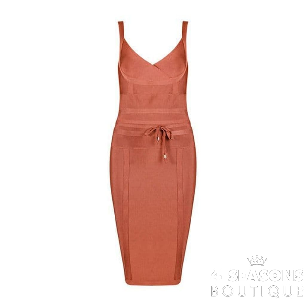Willbenice Pink Red Sexy Rayon Bodycon Spaghetti Straps Bandage Dresses For Women 2022 Belt Sashes