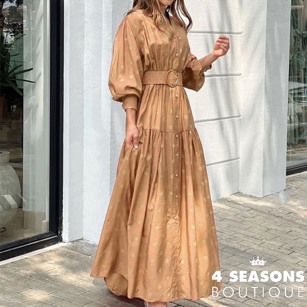Vestido Argélia Khaki / P