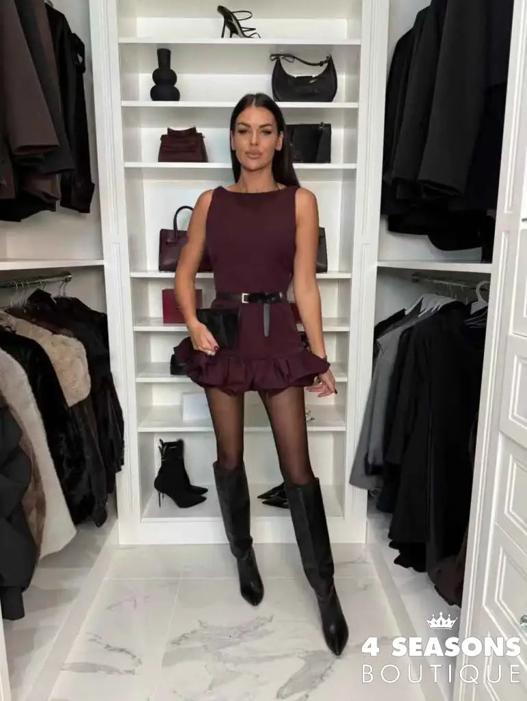 Vestido Berta Borgonha / P