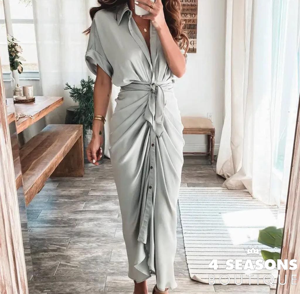 Vestido Cinthya Cinza / P