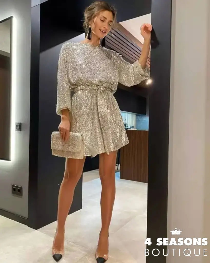 Vestido Farm Dourado / P