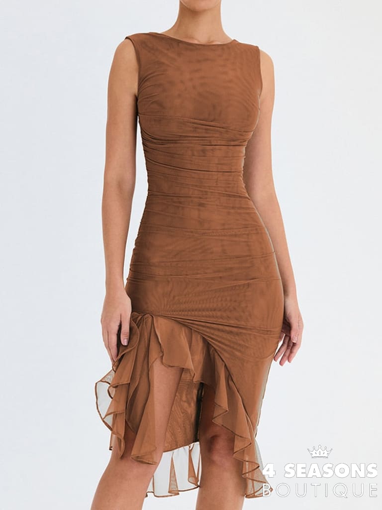 Vestido Mesion Marrom / P