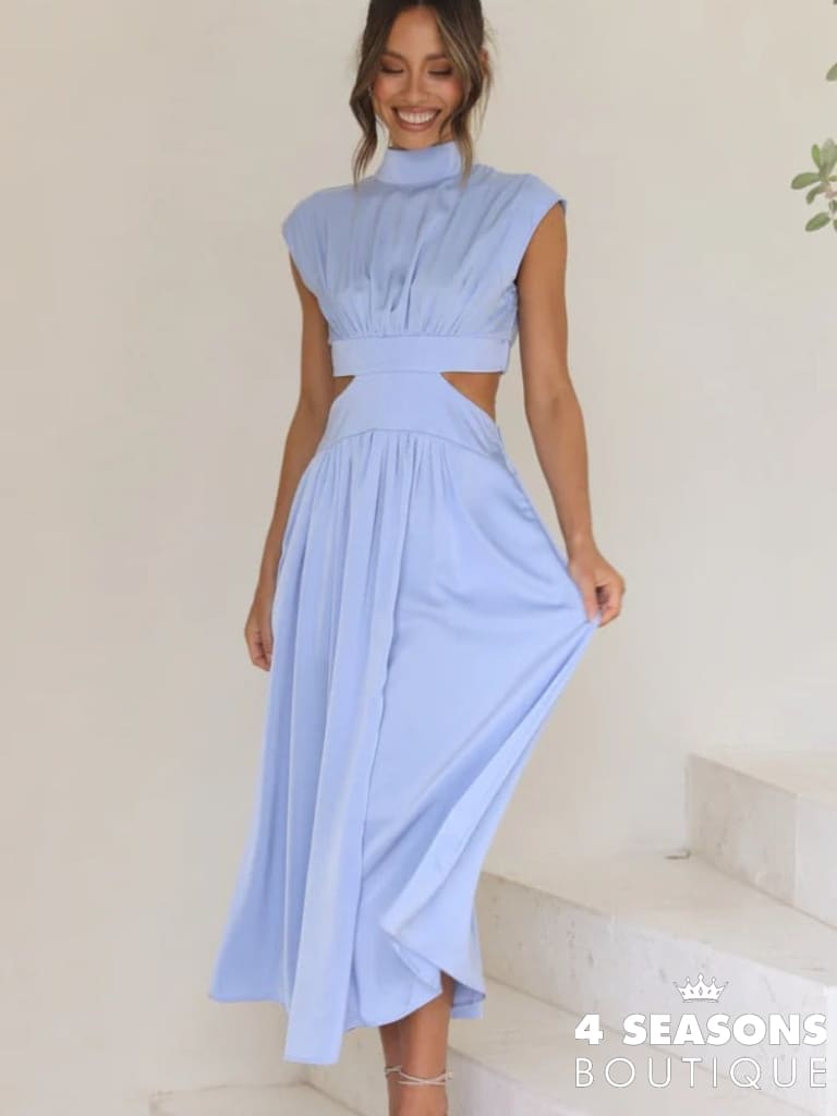 Vestido Midi Eloah Long-Sky / S