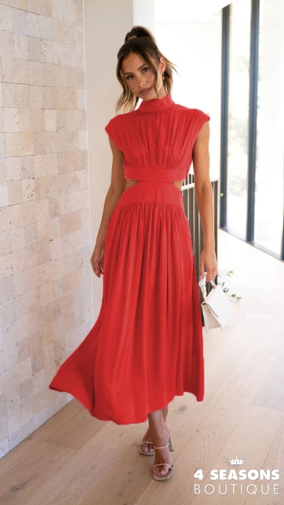 Vestido Midi Eloah Long-Red / S