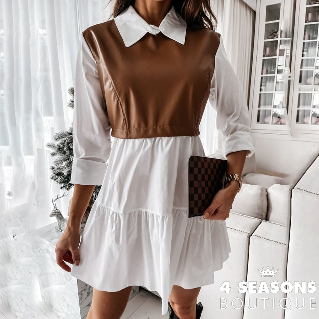 Vestido Natalia Marrom / P