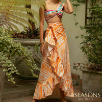 Printed Orange (Bikini + Pareo)
