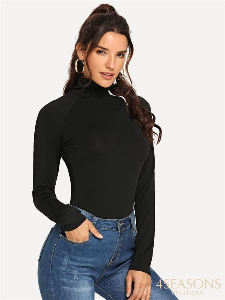Bodysuit Women Sexy Slim Long Sleeve Bandage Body Feminino Turtleneck Rompers Overalls Bodycon