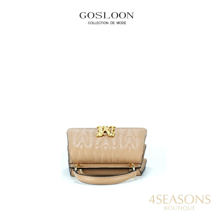 Gosloon Women'S Bag Luxury Designer Handbag New Saddle Genuine Leather Famous Brand One Shoulder