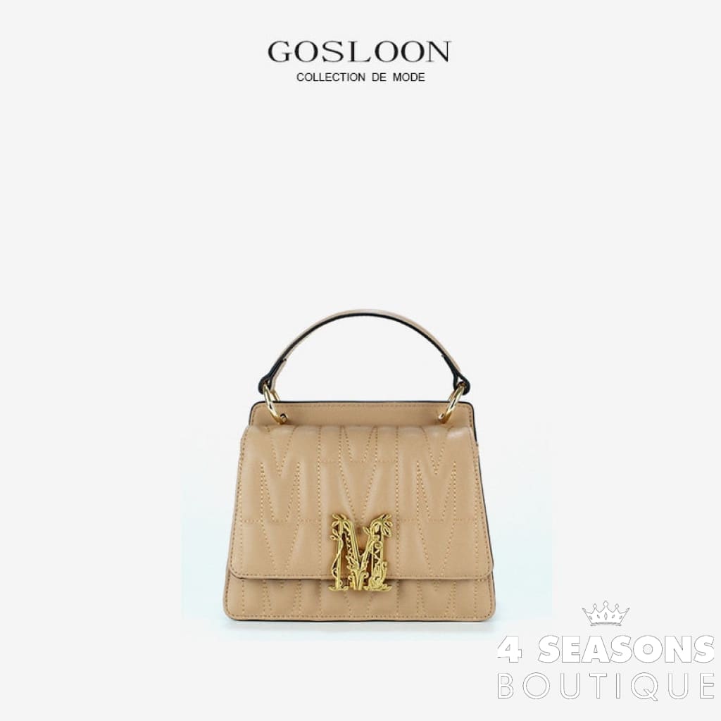 Gosloon Women&#39;S Bag Luxury Designer Handbag New Saddle Genuine Leather Famous Brand One Shoulder
