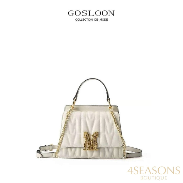 Gosloon Women'S Bag Luxury Designer Handbag New Saddle Genuine Leather Famous Brand One Shoulder