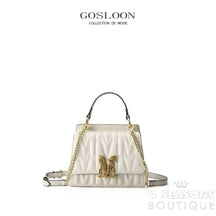 Gosloon Women&#39;S Bag Luxury Designer Handbag New Saddle Genuine Leather Famous Brand One Shoulder