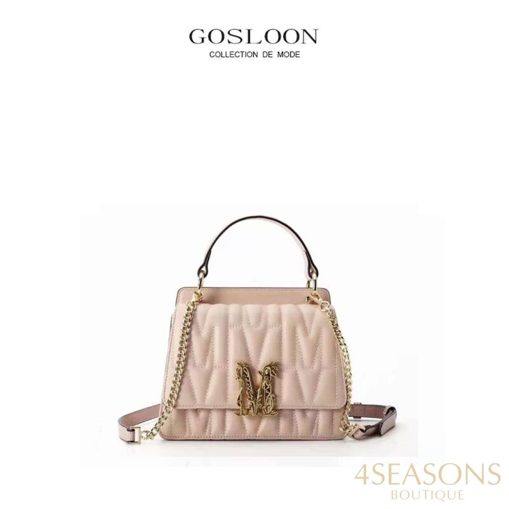 Gosloon Women'S Bag Luxury Designer Handbag New Saddle Genuine Leather Famous Brand One Shoulder