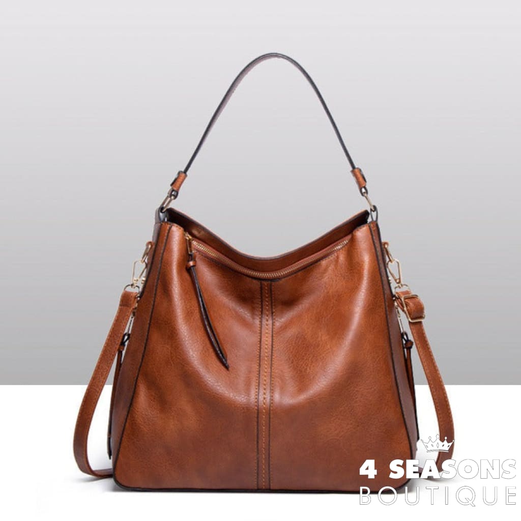 Bolsa De Couro Luxury Marrom