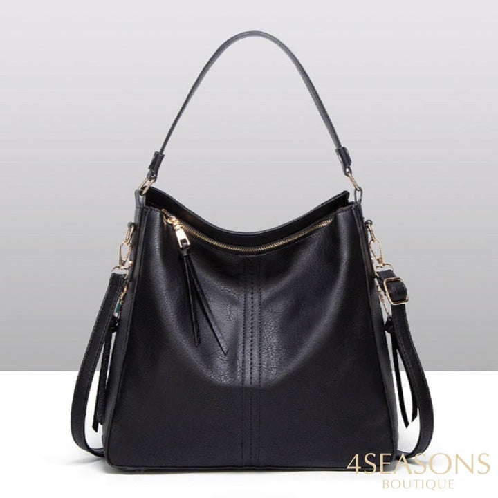 Bolsa De Couro Luxury Preto
