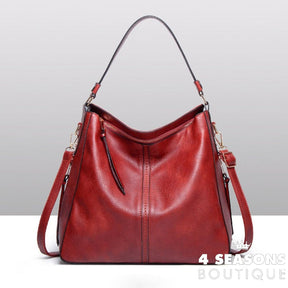 Bolsa De Couro Luxury Vinho