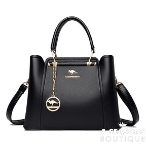 Women Soft Leather Handbags Luxury Designer 3 Layers Shoulder Crossbody Bags Ladies Large Capacity