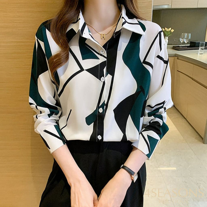 Camisa chiffon Âmbar feminina