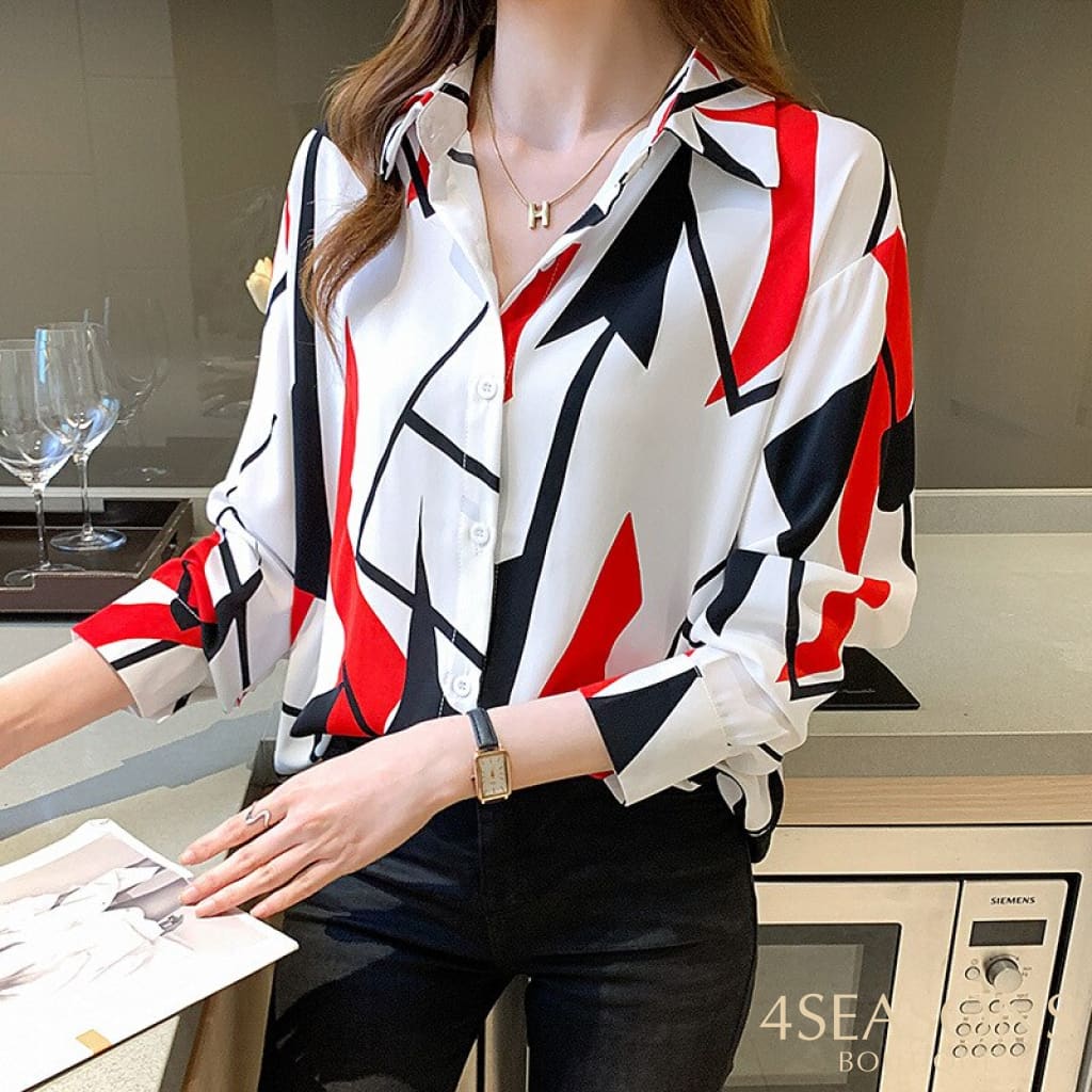 Camisa chiffon Âmbar feminina