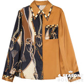 Camisa Chiffon Loure Mostarda / P