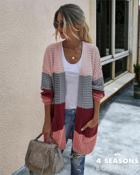 Cardigan Catalúnia Rosa Listrado / P