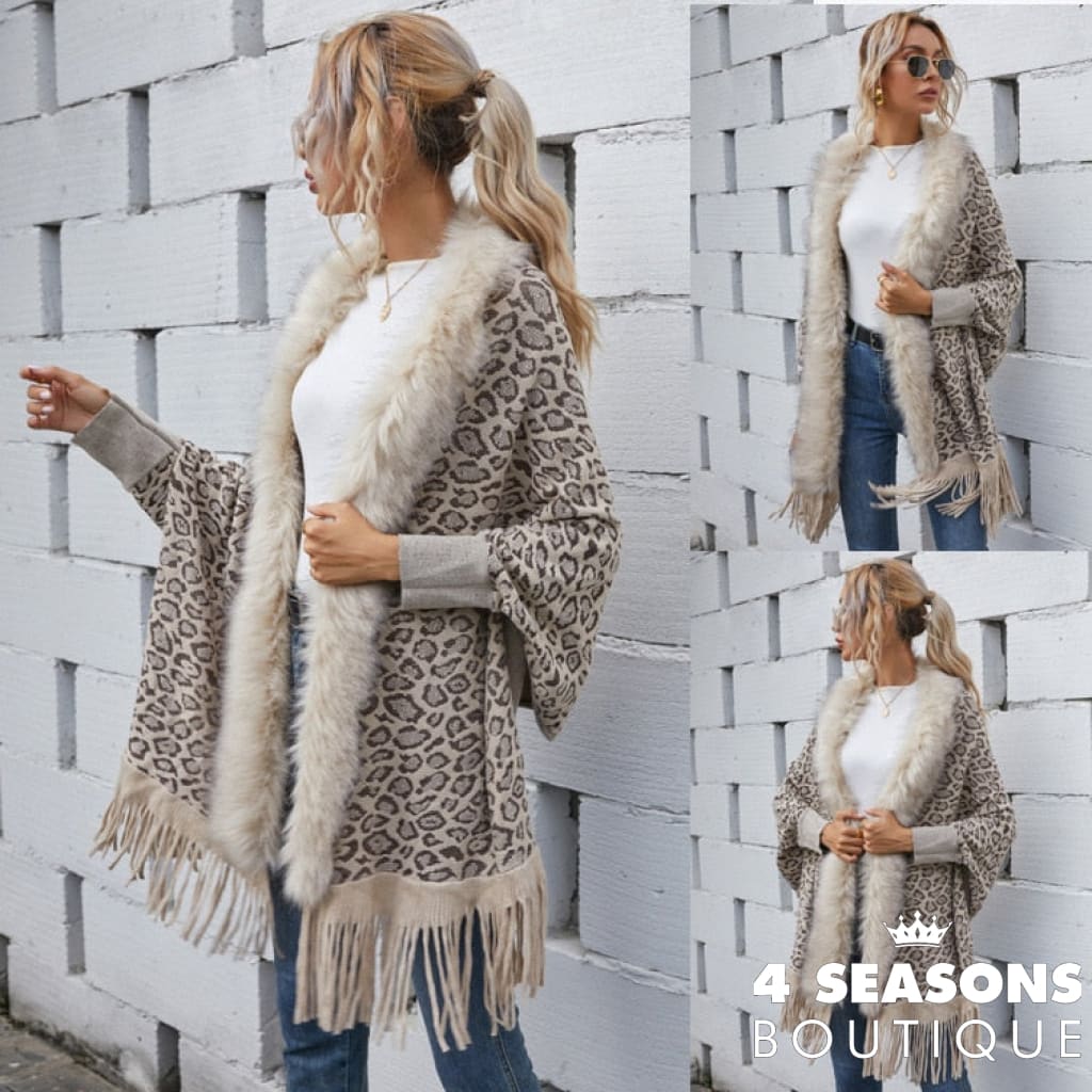 Autumn Tassel Faux Fur Sweaters Coat