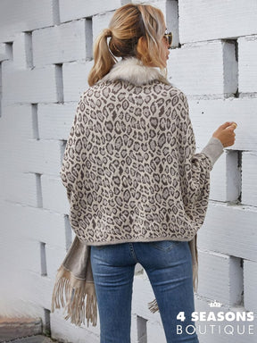 Autumn Tassel Faux Fur Sweaters Coat