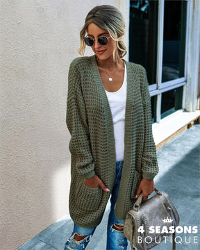 Cardigan Village Verde Militar / P
