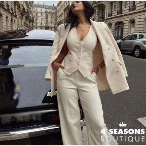Conjunto 3 Peças Parisiense (Colete+Calça+Blazer)