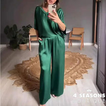 Wefads Two Piece Set Women Summer Casual Chic Printed V Neck Sleeveless Suspender Backless Lace Up