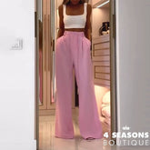 Conjunto Ameline Rosa E Branco / P