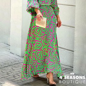 Conjunto Bel Menta E Rosa / P