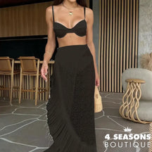 Conjunto Biquíni Com Saída Eleonora (3 Pçs) Preto / P
